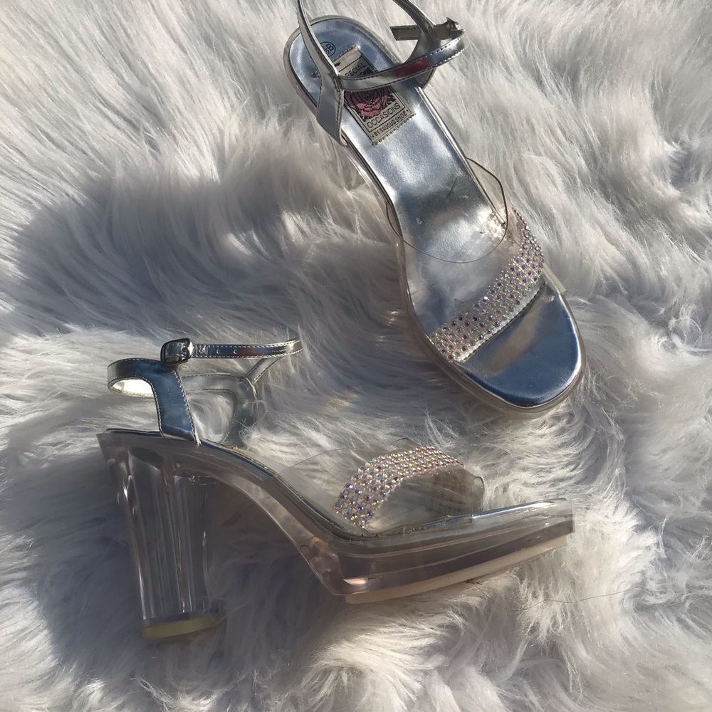 Vintage clear platforms